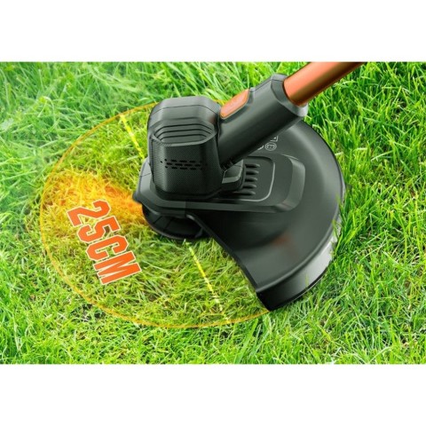 Акумуляторна газонокосарка тример Litheli, живлення від павербанку (УМБ Litheli Power Bank 10000 mAh, 45 W, 2А в комплекті)