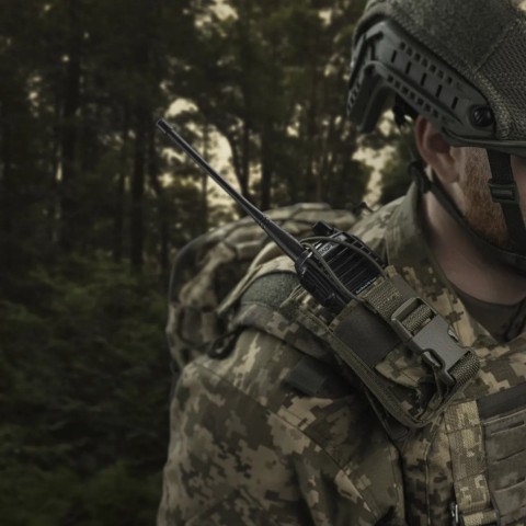 Підсумок Ukrarmor для рації. Кріплення Molle. Cordura 500D Піксель