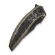 Ніж складаний мисливський Weknife Quinseris, (10,1 см) Bohler M390 / Titanium бронзовий