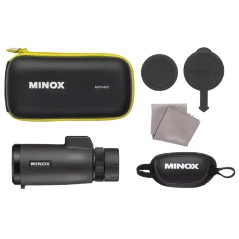 Монокуляр MINOX MD 7x42 C, компас, дальномерная сетка, IPX7