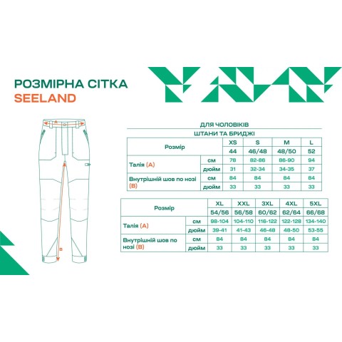 Брюки Seeland Climate Hybrid 52 Зеленый