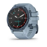 Смарт-годинник Garmin Descent Mk2S мінерально-синій з ремінцем кольору морської піни