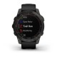 Смарт-годинник Garmin fenix 7 Sapphire Solar чорний титановий DLC з чорним ремінцем