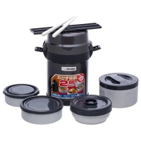 Набір для ланчу ZOJIRUSHI SL-JAF14HG 1.23 л Dark Gray