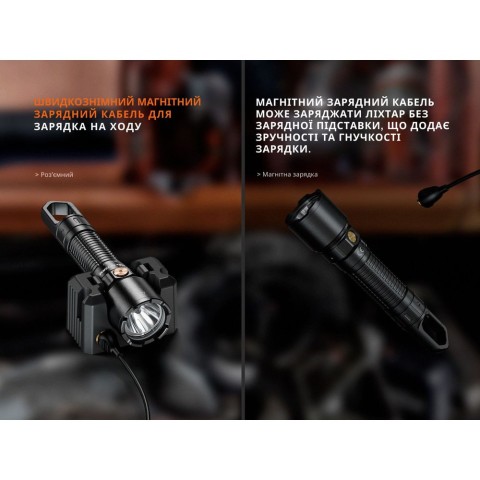Ліхтар професійний Fenix WF25RM з магнітною зарядкою