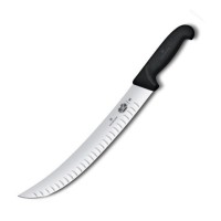 Кухонний ніж Victorinox Fibrox Butcher лезо 31см ріфл. з чорн. ручкою