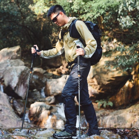 Трекінгова палиця Naturehike CNK2450DS012, 103-120 см, фіолетова