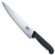 Нож кухонный разделочный Victorinox Fibrox 25 см, черный