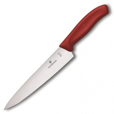 Нож кухонный разделочный Victorinox SwissClassic Carving 19 см, красный, блистер