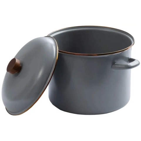 Кастрюля Barebones Stock Pot/Enamel slate grey