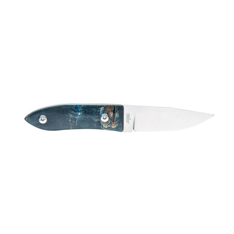 Нож Maserin AM-22, 14C28N, голубой кап бук