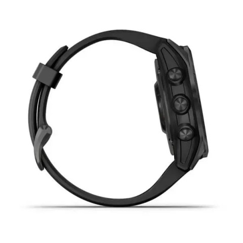 Смарт-часы Garmin fenix 7S Solar сланцево-серые с черным ремешком