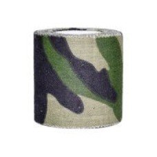 Маскировочная лента 5 х 450 см клейкая Woodland Camo (покрытие хлопок)