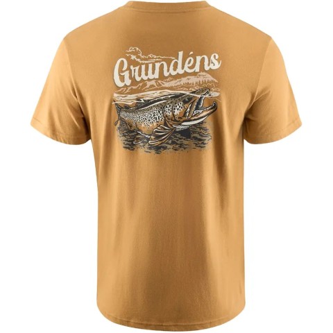 Футболка Grundens Leroy Brown 3XL Whiskey