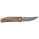 Нож GiantMouse ACE Clyde - Natural Canvas and Brass