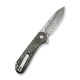 Ніж складаний кишеньковий Civivi Elementum II, (7.5 см) Damascus / Carbon Fiber & Resin