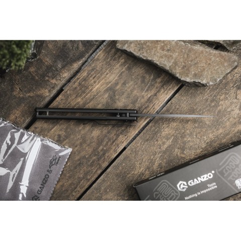 Ніж складаний Ganzo G721-B чорний клинок