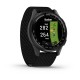 Смарт-годинник Garmin Approach S50 зі сланцевим алюмінієвим безелем та чорним нейлоновим ремінцем ComfortFit