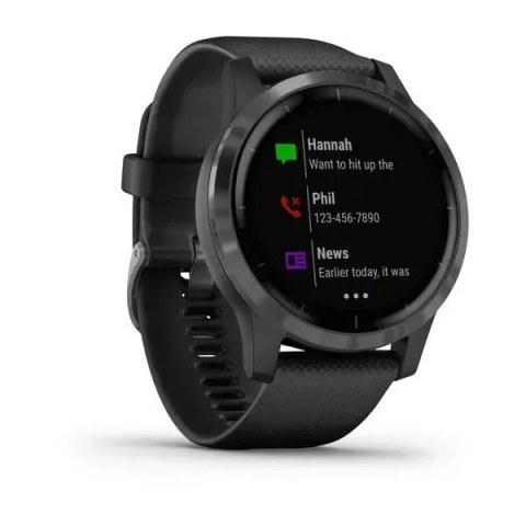 Смарт-годинник Garmin vivoactive 4 чорний із грифельним безелем