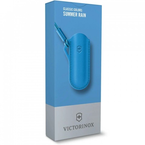 Чохол Victorinox 58мм шкір.син Summer Rain для Classic Colors 1-2шари