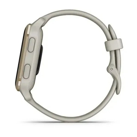 Смарт-годинник Garmin Venu Sq 2 Music Edition французький сірий з кремово-золотистим безелем