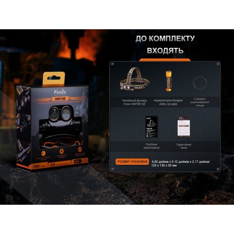 Ліхтар налобний Fenix HM75R SE
