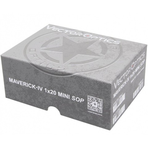 Приціл коліматорний Vector Optics Maverick-IV 1x20 Mini Rubber Armored SOP 3 MOA