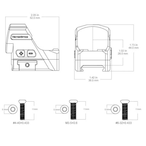Приціл коліматорний Vector Optics Frenzy-X 1x24x29 MRS GenII 6 MOA