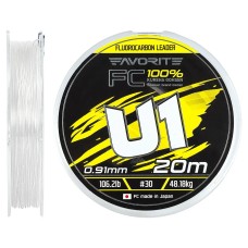 Флюорокарбон Favorite U1 FC 20m #30/0.91mm 106.2lb/48.18kg