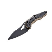 Ніж Hightron Spectron, M390, GFN, чорний, чорний клинок