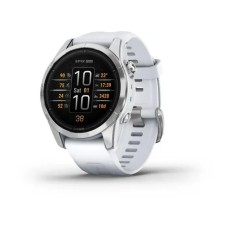 Смарт-часы Garmin epix Pro Gen 2 Standard Edition (42мм) серебристые с ремешком цвета белого камня