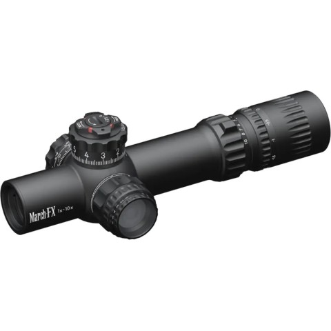 Прицел March FX Shorty, 1-10х24mm, 0.1MIL, DR-TR1FB, FFP, (illuminated)