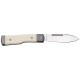 Нож Fox Gunstock, bison Micarta + titanium ц:white