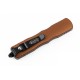 Нож Microtech Dirac D/E OTF, черный клинок,  рукоять tan