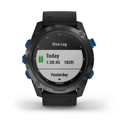 Смарт-часы Garmin Descent Mk2i титановые серые DLC с черным ремешком (в комплекте с Descent T1)