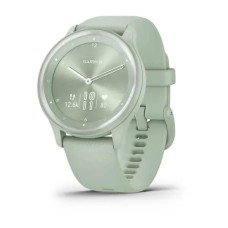 Смарт-часы Garmin vivomove Sport цвета ментола с силиконовым ремешком и серебристыми вставками