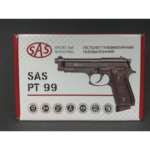 Пневматический пистолет SAS PT99 Blowback