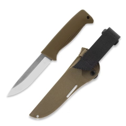 Ніж Peltonen M07 (N690), без покриття, coyote, coyote композитний чохол