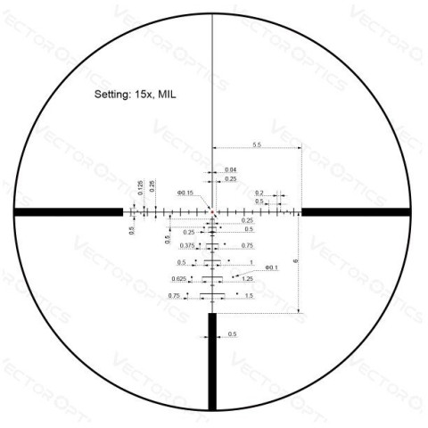 Приціл оптичний Vector Optics Paragon 3-15x44 (25,4 мм) illum. SFP Zero-Stop