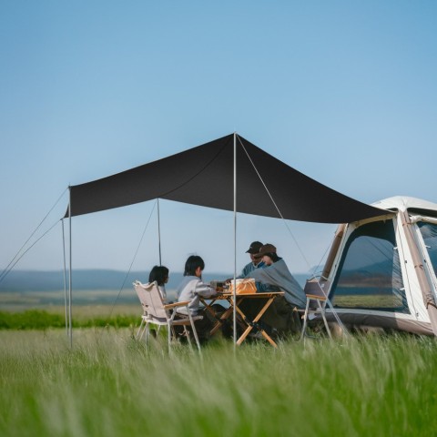 Намет тримісний надувний автоматичний із тентом Naturehike Ango CNK2550WS017, коричневий