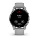 Смарт-годинник Garmin Venu 2 Plus сірий зі сріблястим безелем і силіконовим ремінцем