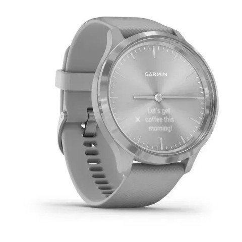 Смарт-часы Garmin vivomove 3 с серебристым безелем и пыльно-серым ремешком