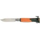 Нож Opinel №12 Explore, w/ Tick Remover ц:orange