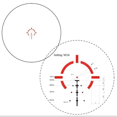 Призматичний приціл Vector Optics Paragon 4x24 Micro