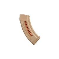 Магазин FAB Defense Ultimag AK 30R Tan кал. 7,62х39 с окном. Цвет - песочный