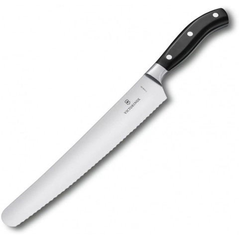 Кухонний ніж Victorinox Grand Maitre Bread лезо 26см хвил. для хліба з чорн. ручкою у подар.упак.