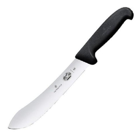 Кухонний ніж Victorinox Fibrox Butcher лезо 20см з чорн. ручкою
