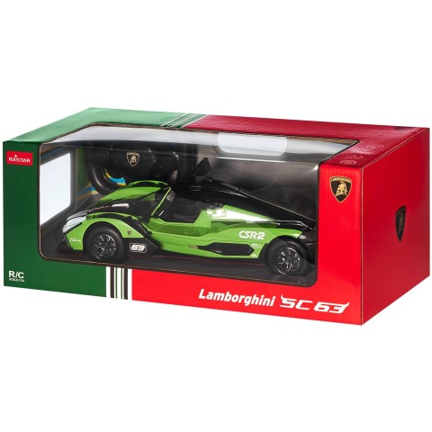 Машинка Rastar Lamborghini SC63 LMDH 1:14 Зеленый