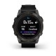 Смарт-часы Garmin epix Pro Gen 2 Sapphire Edition (47мм) карбоново-серые титановые DLC с черным кожаным ремешком