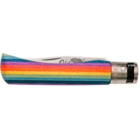 Ніж Old Bear Rainbow S, 420 steel, wood handle,, rainbow